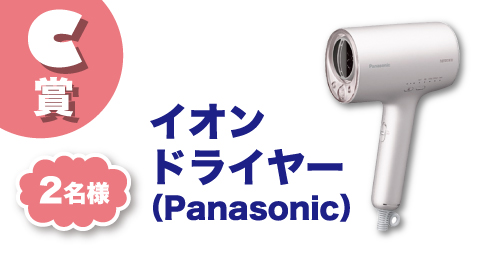 C賞、イオンドライヤー（Panasonic）