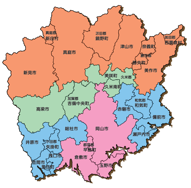 岡山地図