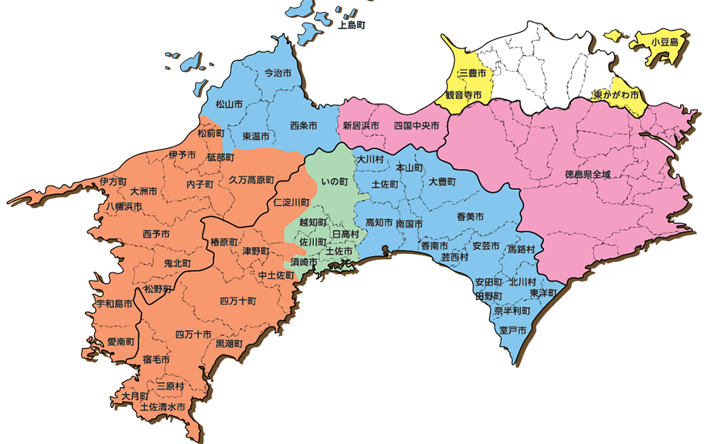 四国地図