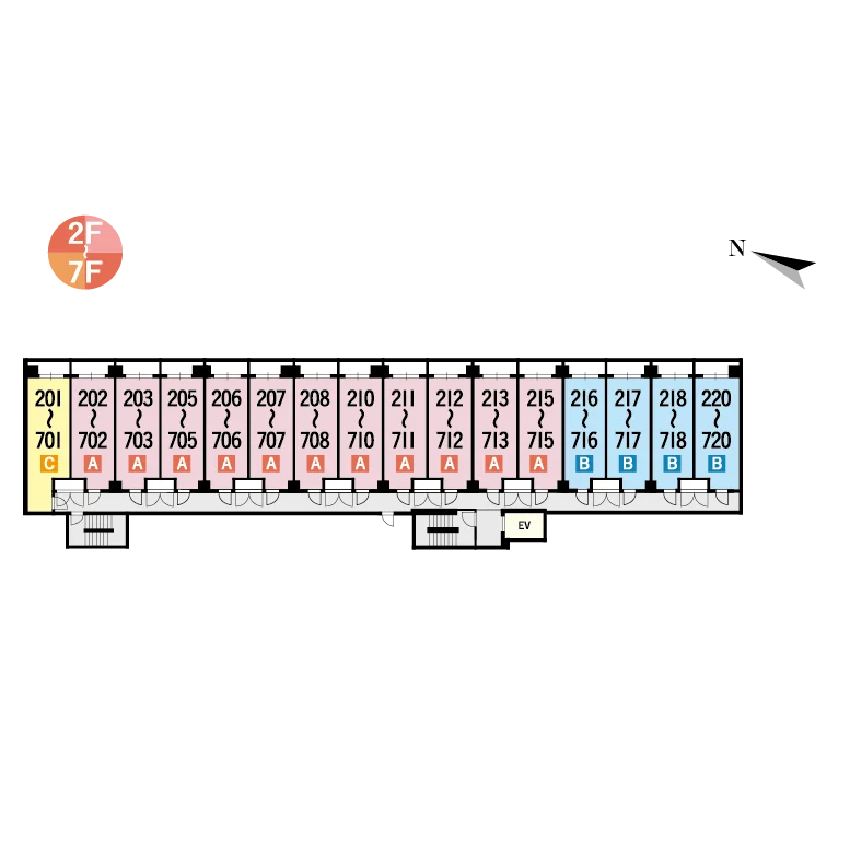 2～7F
