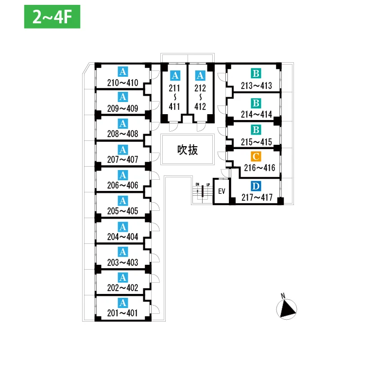 2F～3F