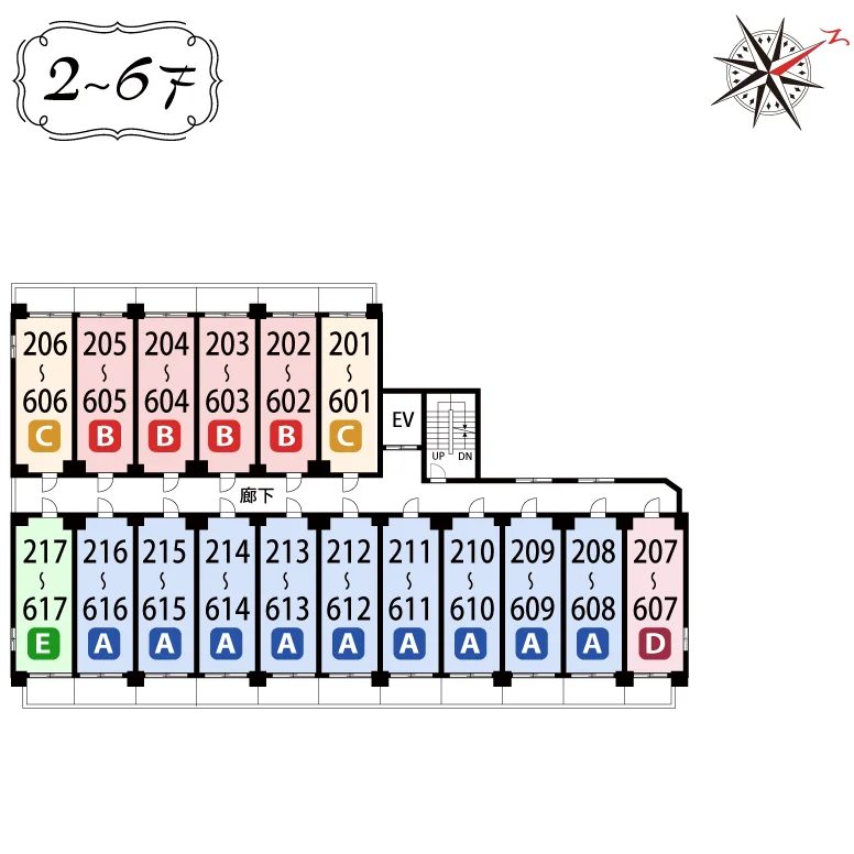 2～6F