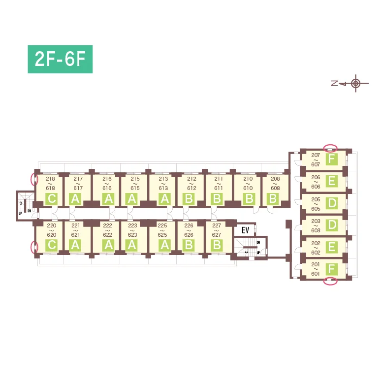 2F～6F