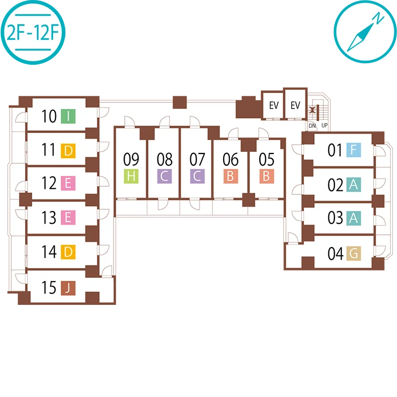 2F～12F