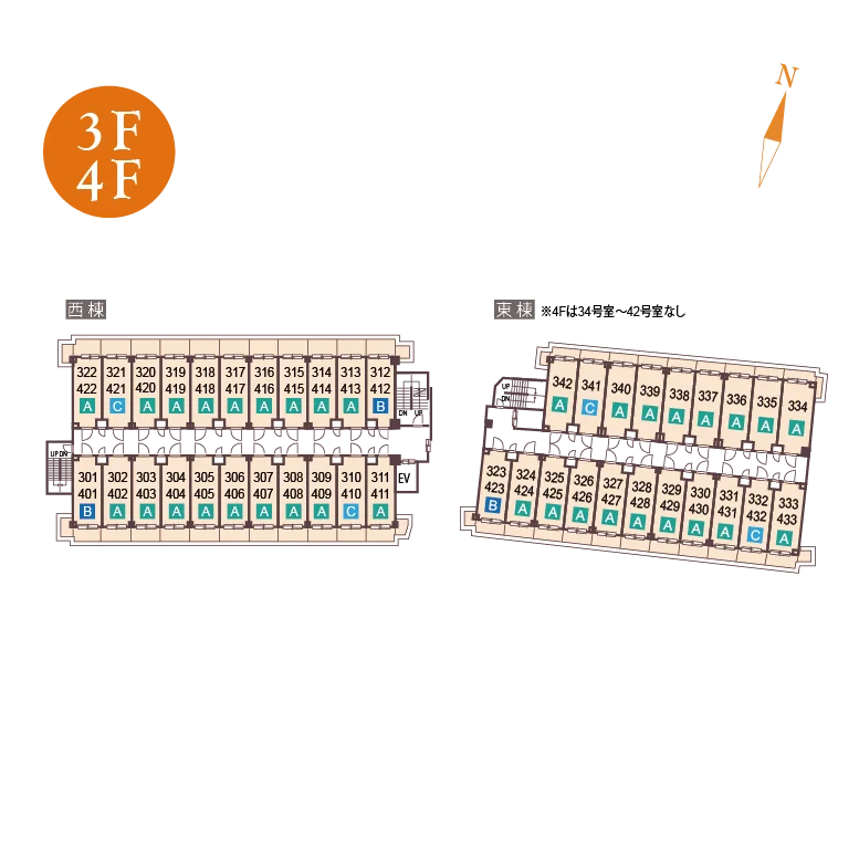 3・4F