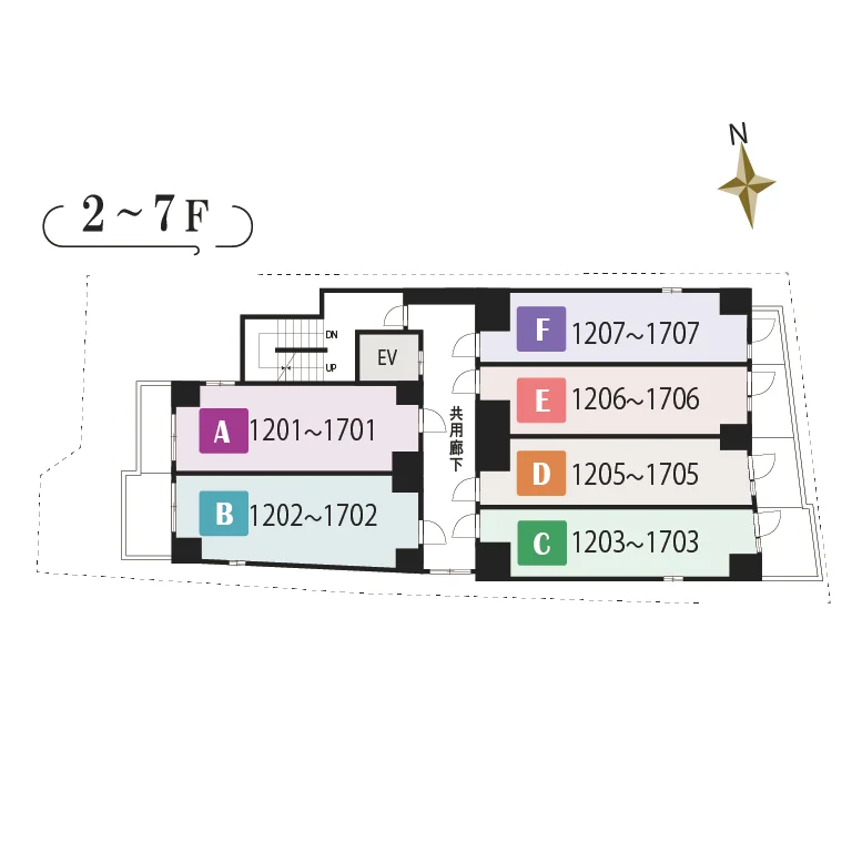 2F～6F