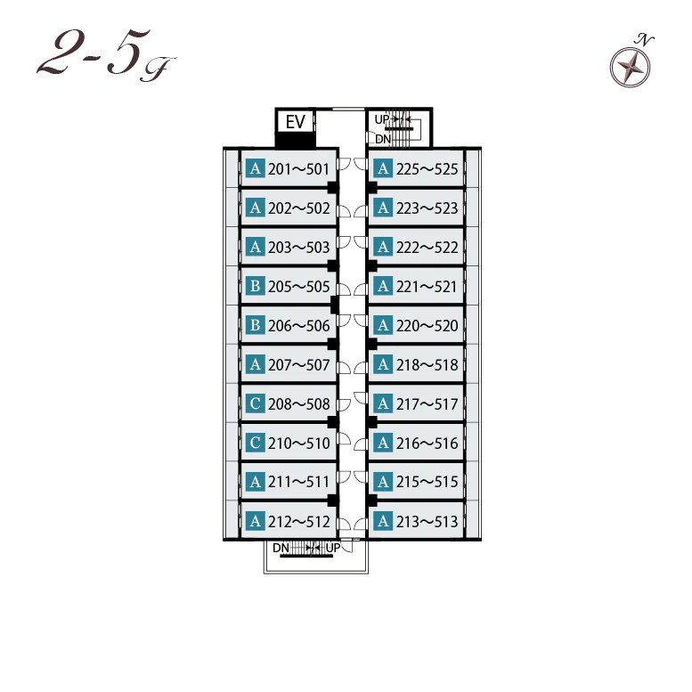 2～5F