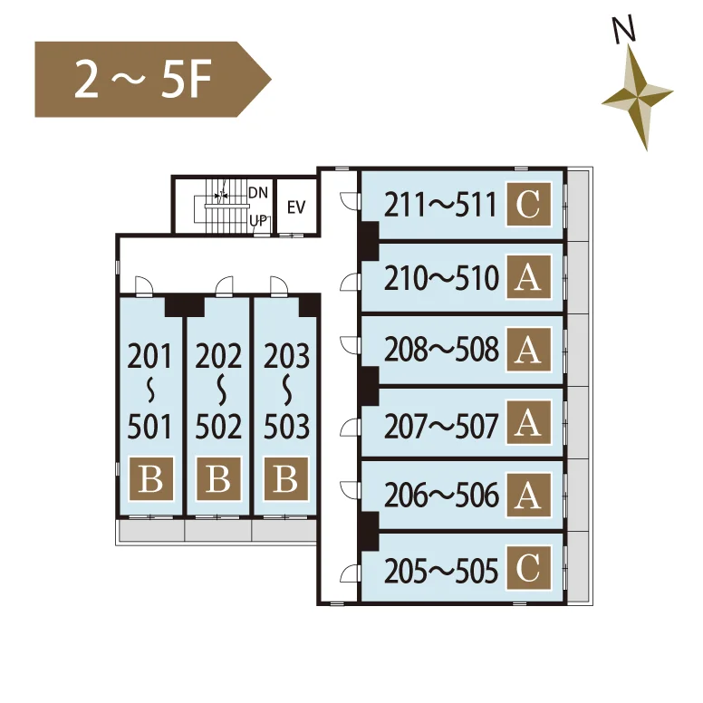 2～5F