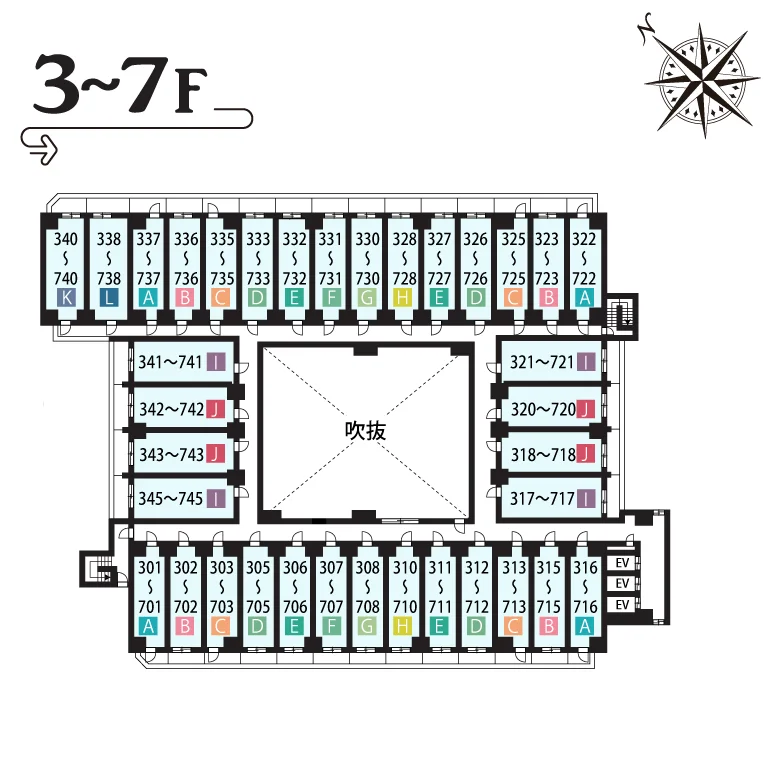 3～7F