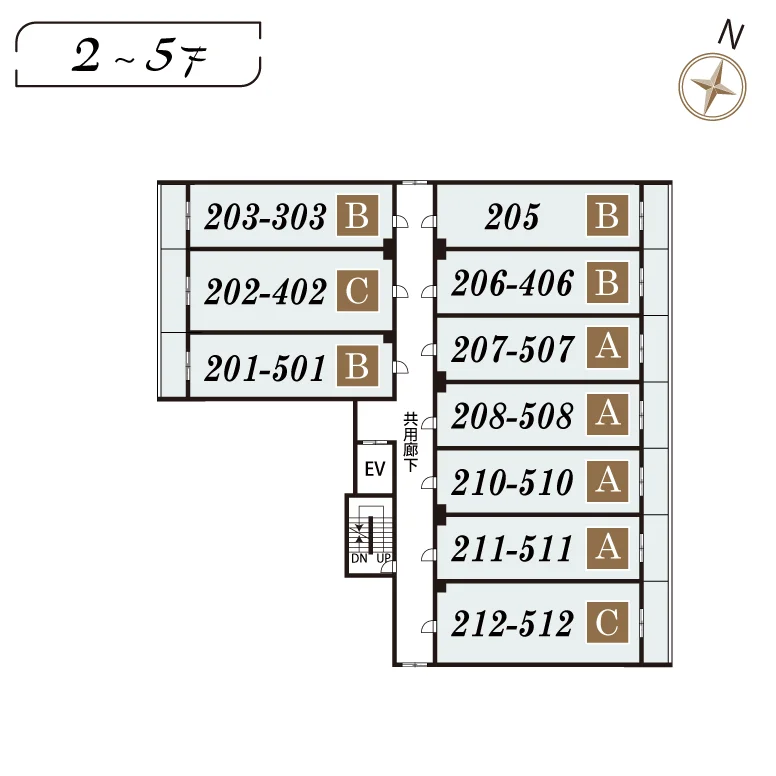 2～5F