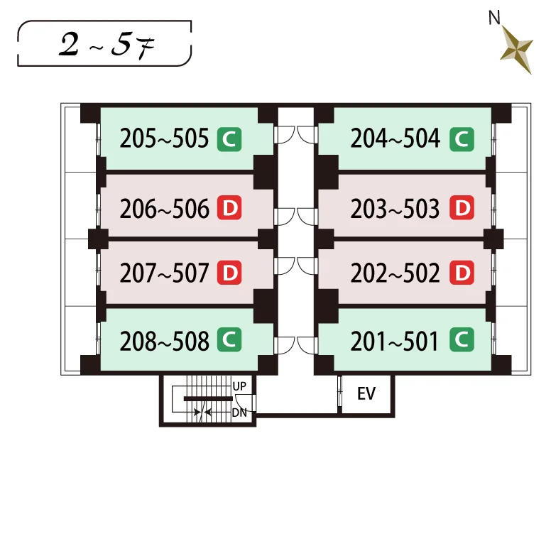 2F～5F