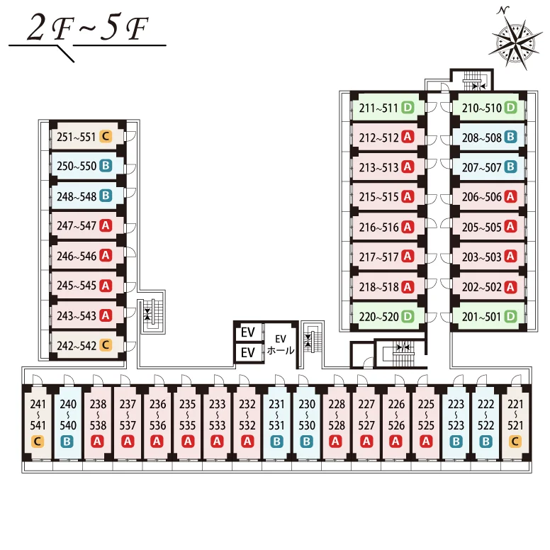 2～5F