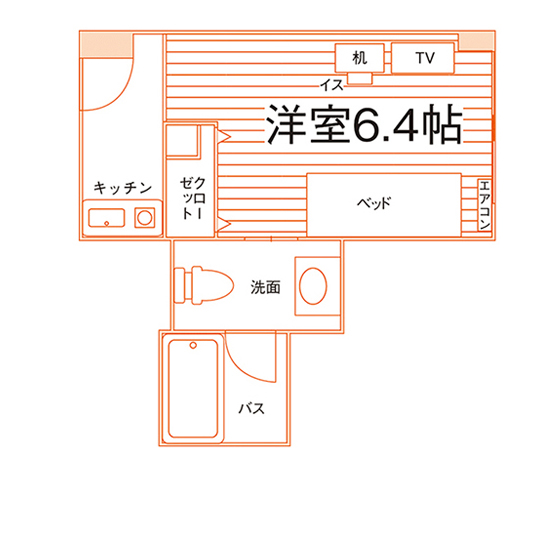 各部屋タイプ間取り図を見る